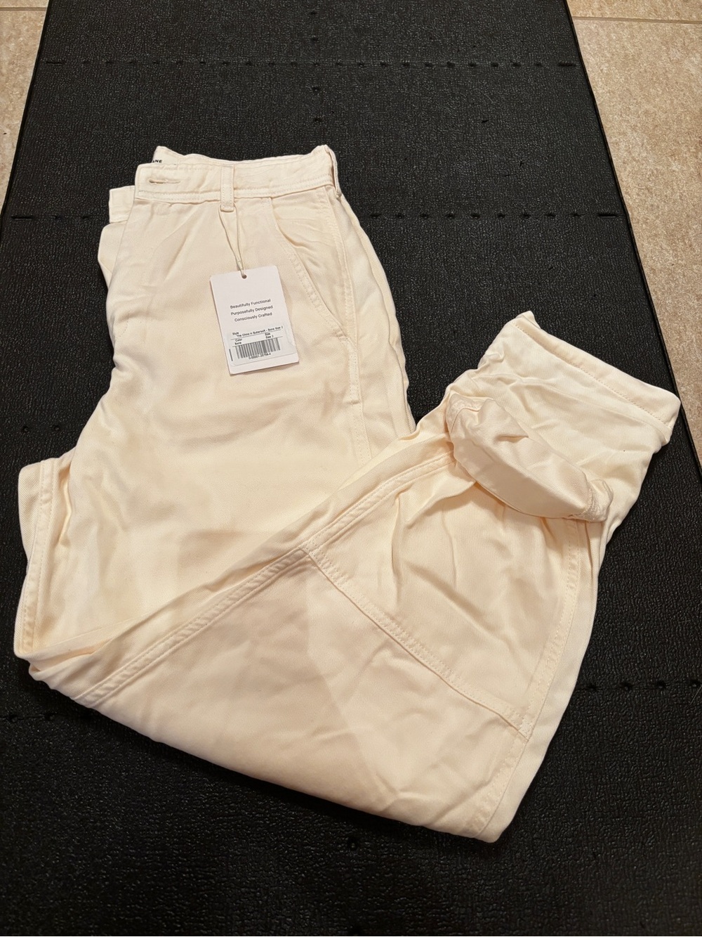 Everlane The Chino in Buttersoft Bone Pants Size 2 NWT